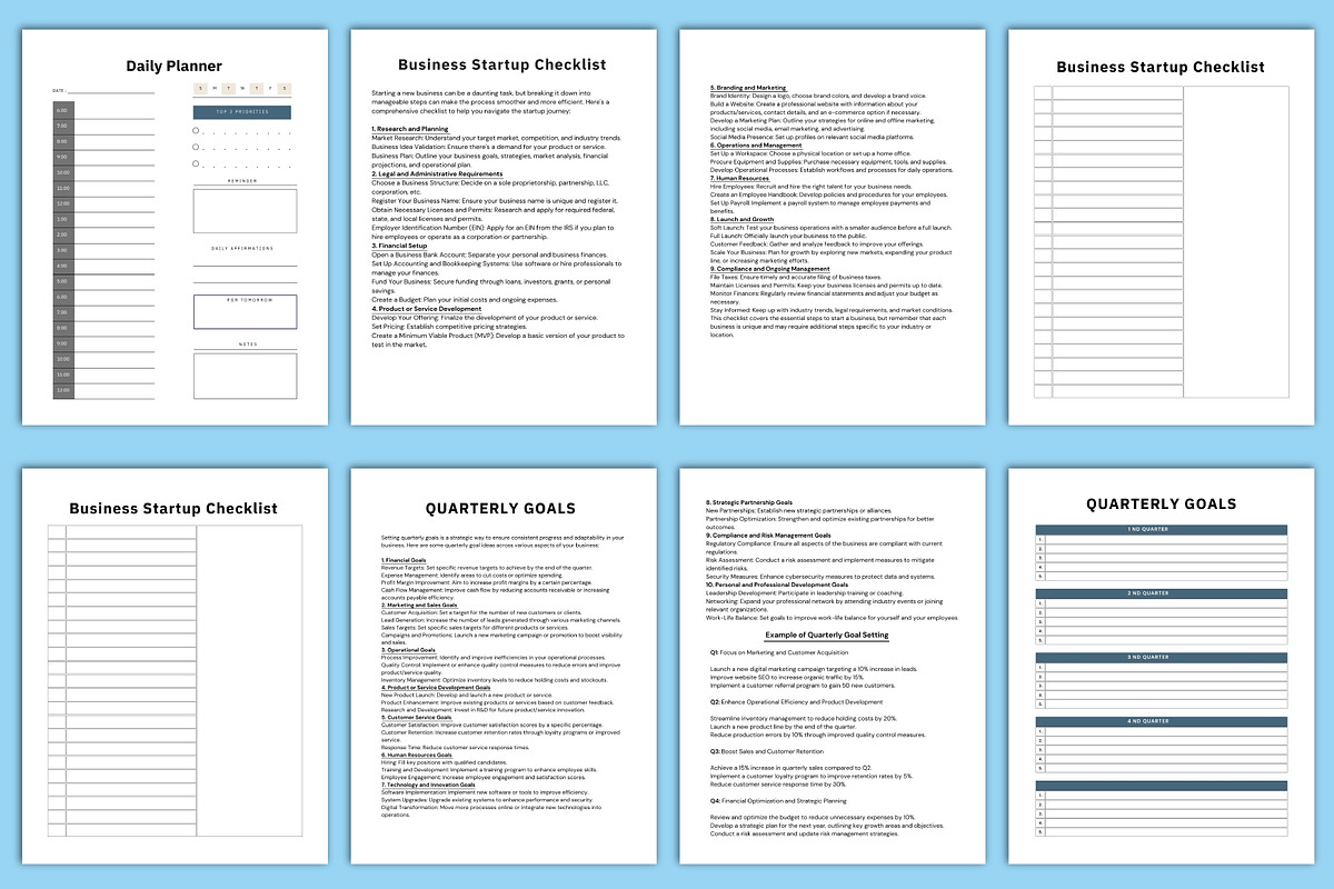 2025 Business Workbook Interior, a Print Template by Designmela01 (Photo 3 of 5)