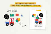 Happy Cars – Kids Clipart Set, a Transportation Illustration by Irina Ostapenko (Thumbnail 8 of 11)