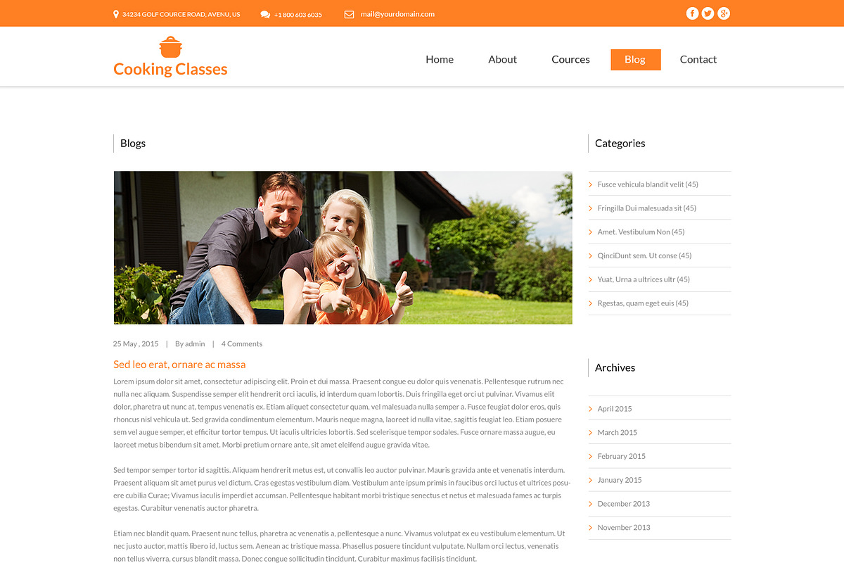 Cooking Classes PSD Website Template, a Websites & App Template by WebbyTemplates (Photo 6 of 7)