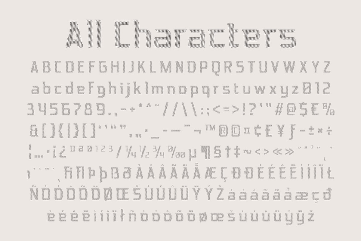 CS Blaster Ascii, a Sans Serif Font by Craft Supply Co. (Photo 8 of 8)