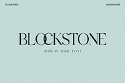 Blockstone Modern Display Serif Font, a Serif Font by UICreative (Thumbnail 1 of 13)