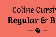 Coline Cursive, a Serif Font by A is for... (Thumbnail 1 of 4)