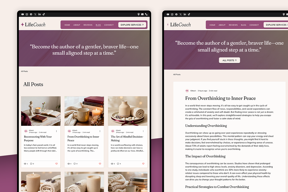 Life Coach & Therapy Website, a Wix Template by Kitteeh (Photo 18 of 20)