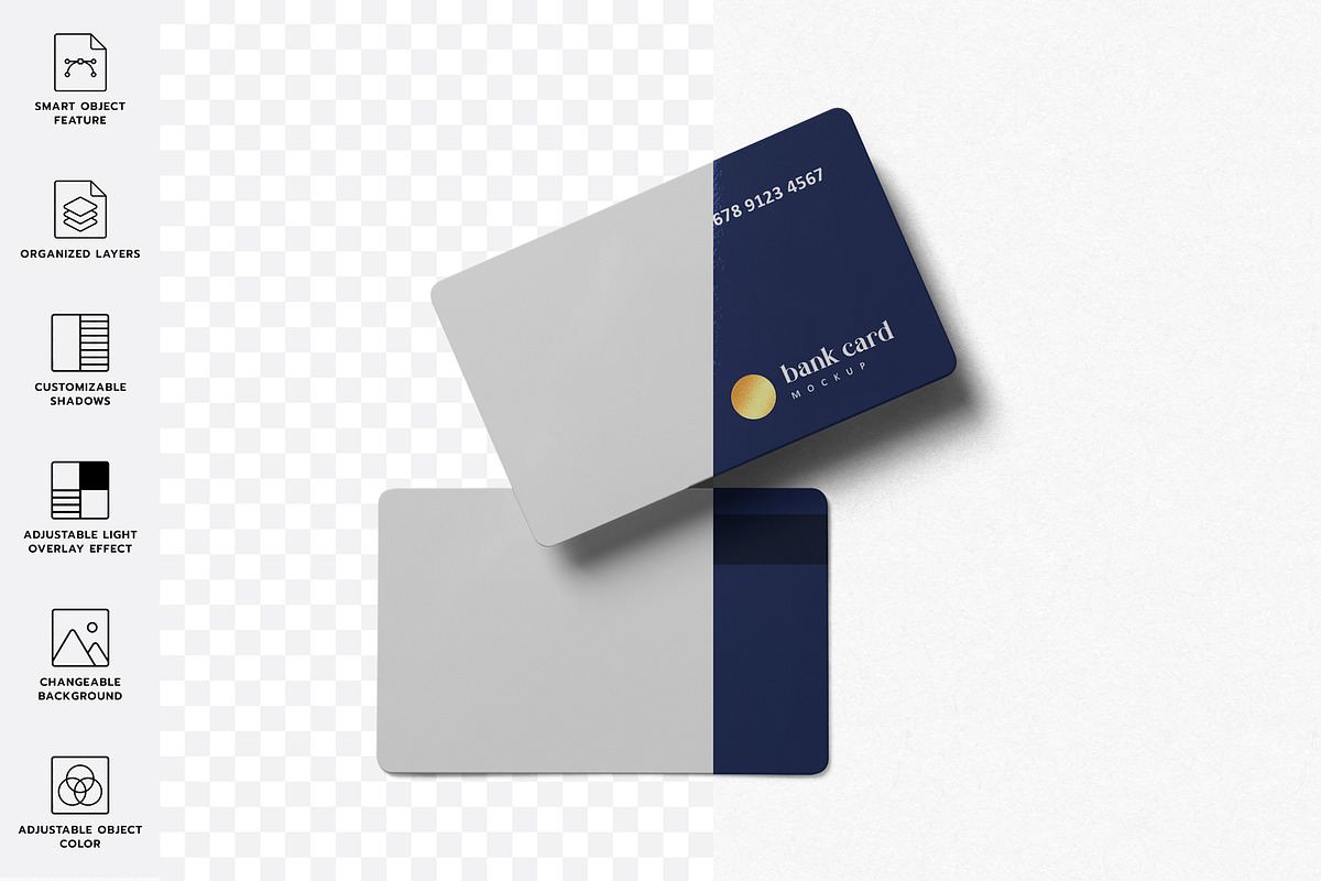 Credit Card Mockup, a Product Mockup by MockupCraft (Photo 2 of 7)