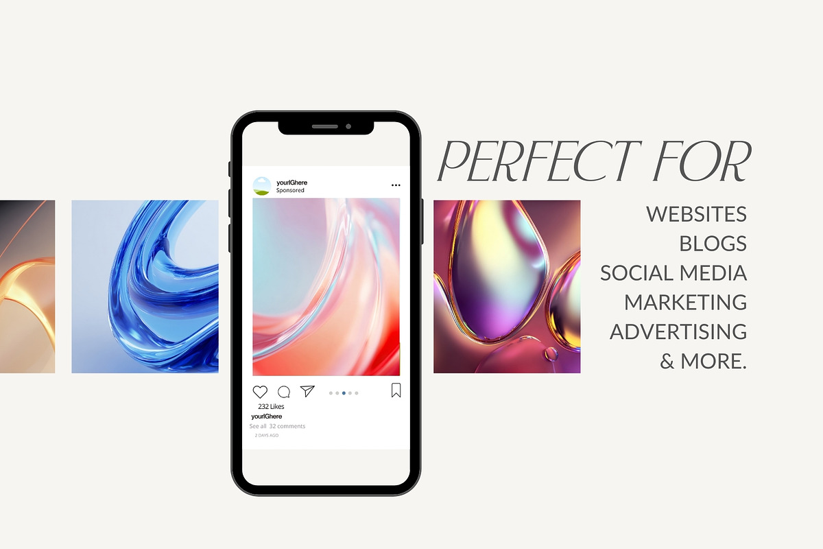 Abstract Liquid Glass Wallpapers, a Wallpaper Graphic by HipFonts (Photo 7 of 10)