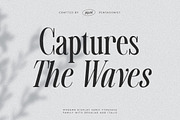 Captures The Waves | Modern Display, a Serif Font by Pentagonistudio (Thumbnail 1 of 10)