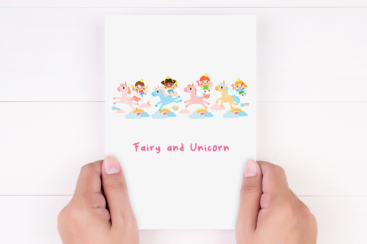 Fairy and Unicorn PNG SVG clipart, a Seasonal Illustration by Noey smiley (Photo 7 of 7)