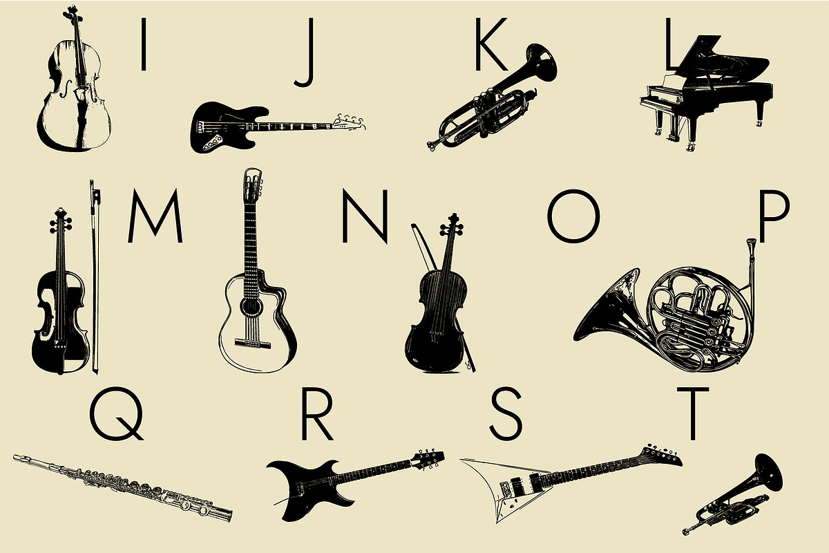 Music Instruments Dingbats Font