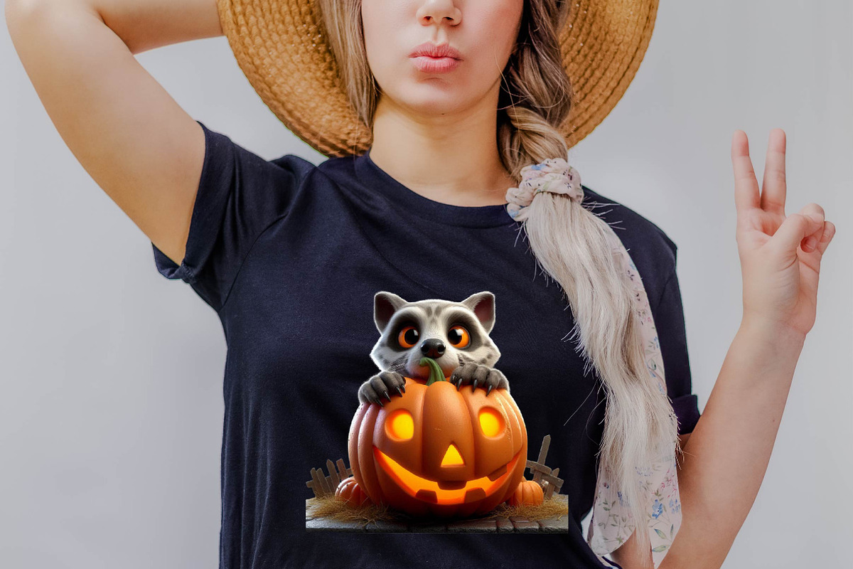 Halloween Peeking Animal Sublimation, an Illustration by SVGArt (Photo 3 of 8)