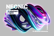 Neonic - 3D Abstract Shapes, an Object Graphic by Alina Sh (Thumbnail 1 of 7)