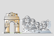 27 Landmarks, an Illustration by Jadugar Design Studio (Thumbnail 8 of 13)