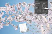 Chrome + Transparent Glass SVG Fonts, a Font by Kasia Sokolovska (Thumbnail 4 of 9)