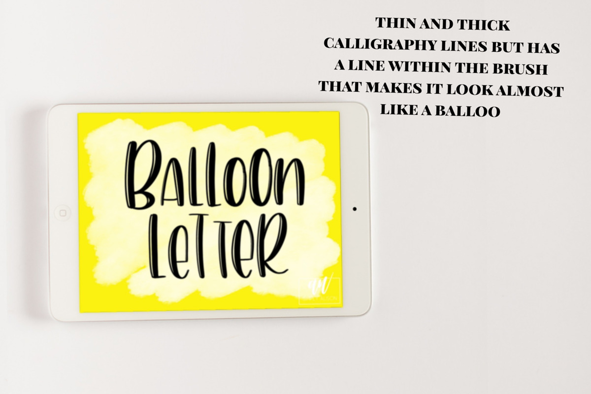 18 Procreate Lettering Brushes preview 6