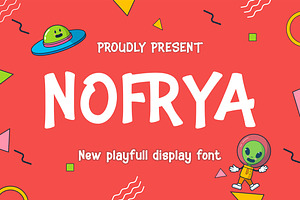 Nofrya | Modern Playful Display Font, a Handwritten Font by Idea Studio