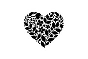 Floral Heart Silhouette Bundle, an Illustration by Designs_River (Thumbnail 4 of 31)