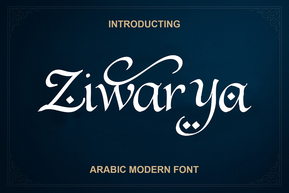 Ziwarya Arabic Font, a Script Font by Art StoreID (Photo 2 of 16)