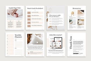 Coaching Workbook Templates Canva