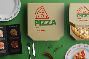 Pizza Box Mockup & Scene Creator