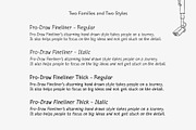 Pro-Draw Fineliner Handwritten Font, a Sans Serif Font by Drawn By My Actual Hand (Thumbnail 3 of 6)