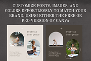 Yoga Minimal Instagram Canva, a Social Media Template by VeliusCreativeStudio (Thumbnail 6 of 9)