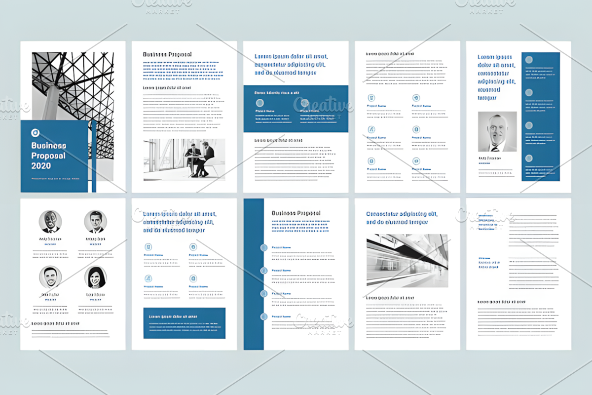 Business Proposal A4 PowerPoint, a Social Media Template by Design Station (Photo 3 of 4)