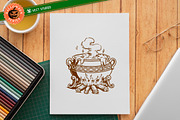 14 Witch Tools Stamp Brushes, a Brush Add-On by vectstudio (Thumbnail 7 of 11)