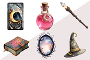 Witches Clipart Set, an Illustration by Design Market (Thumbnail 2 of 3)