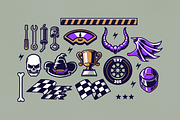 Race Illustration Figures Pack, a Branding & Logo Template by Creathift (Thumbnail 4 of 5)