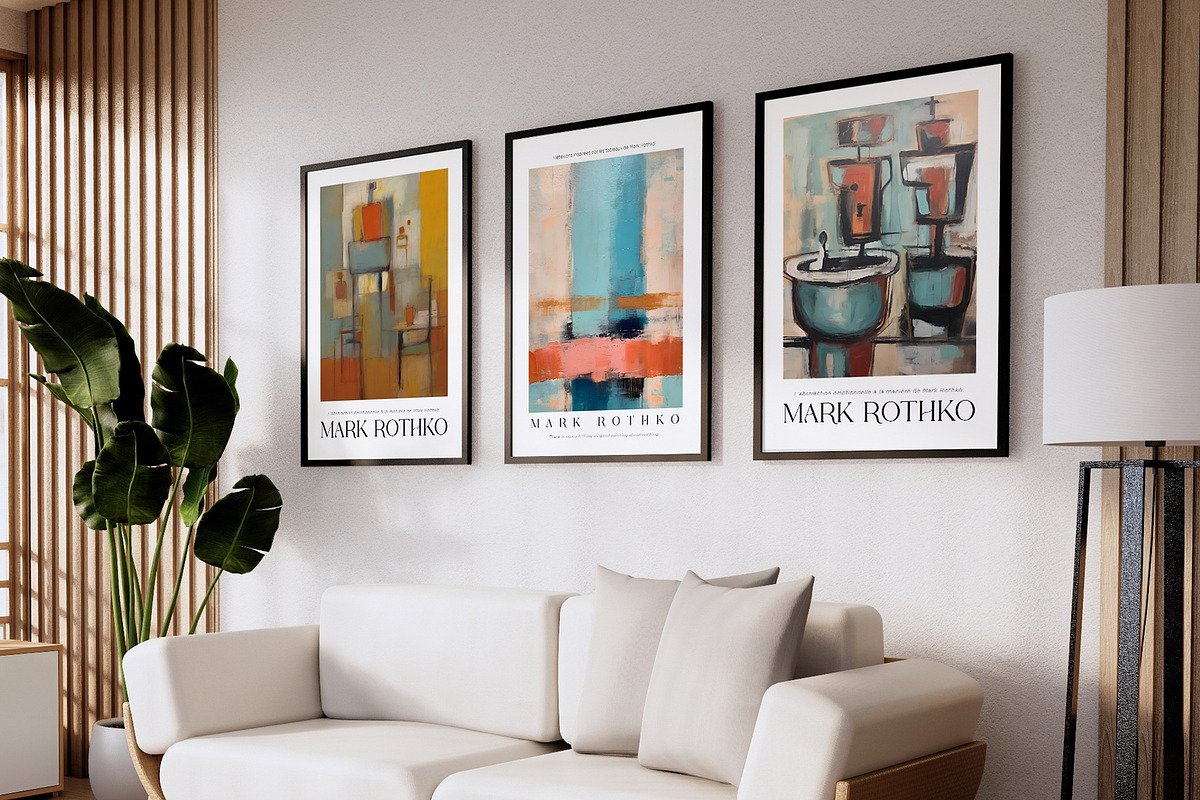 Art Poster Inspired by Mark Rothko, a Decorative Illustration by Vibrand Studio (Photo 3 of 12)