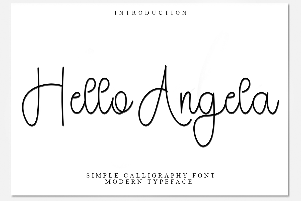 Hello Angela, a Handwritten Font by FreshTypeINK (Photo 1 of 7)