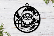 Santa Claus Laser Cut Christmas, a Seasonal Illustration by CraftArtStudio (Thumbnail 2 of 3)