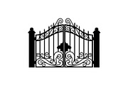 Ornate Wrought Iron Gate Vector Bund, an Illustration by Designs_River (Thumbnail 13 of 47)