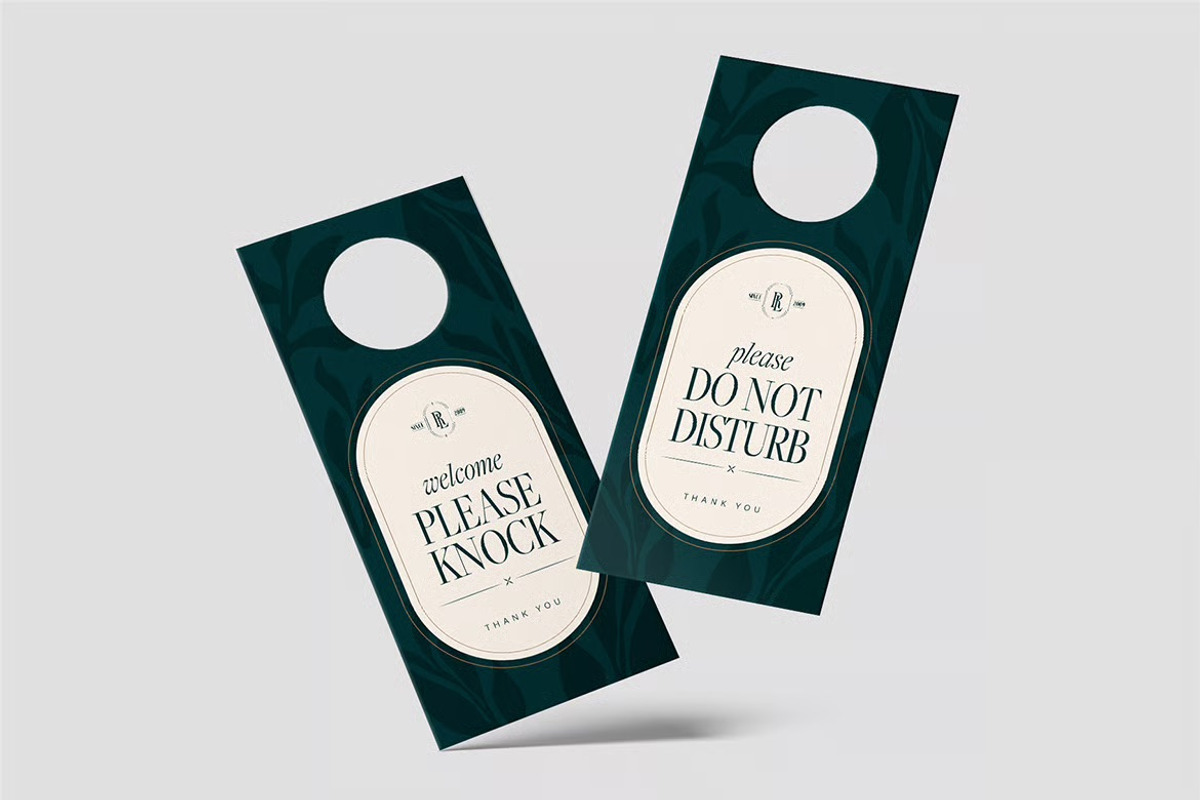 Modern Hotel & Housekeeping Sign, a Design Template by Envato México