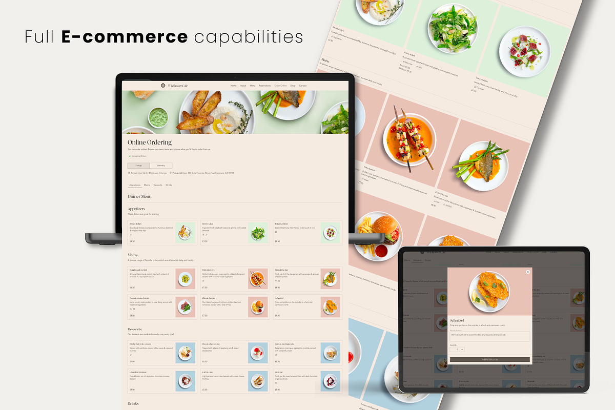 Restaurant, Cafe Wix Website, a Wix Template by Sky Dore Design (Photo 9 of 13)