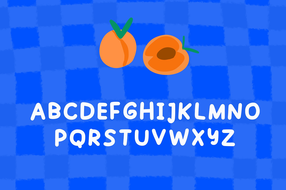 Tasty Apricots - handdrawn cute font, a Handwritten Font by Ashiya Pixel (Photo 3 of 12)