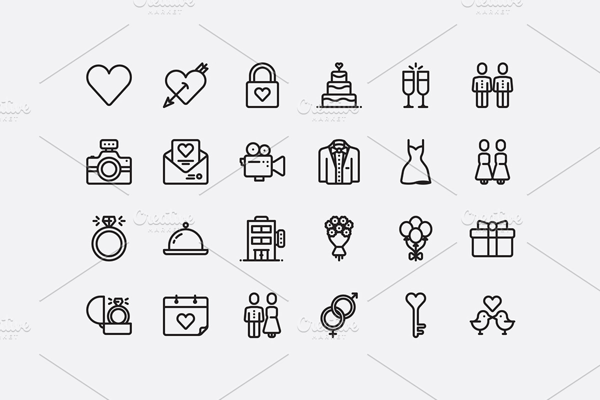 320 + icons outline style, an Icon by Mir store (Photo 9 of 11)
