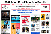 Mailchimp Email Template Bundle, an Email Template by QuickArtisan (Thumbnail 2 of 10)