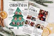 Christmas Newsletter Canva Template, a Stationery Template by SarenkaDesignShop (Thumbnail 3 of 5)