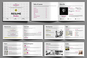 Clean Resume Booklet Template, a Stationery Template by MightyDesign (Thumbnail 1 of 8)