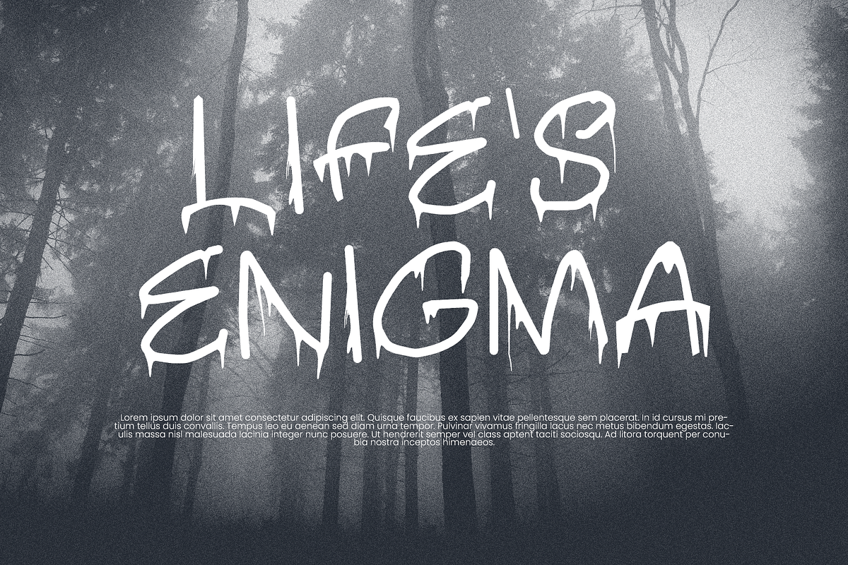 Brabe Creepy Drip Horror Font, a Handwritten Font by ArtiXLabs (Photo 7 of 9)