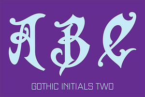 Gothic Initials Fonts Collection