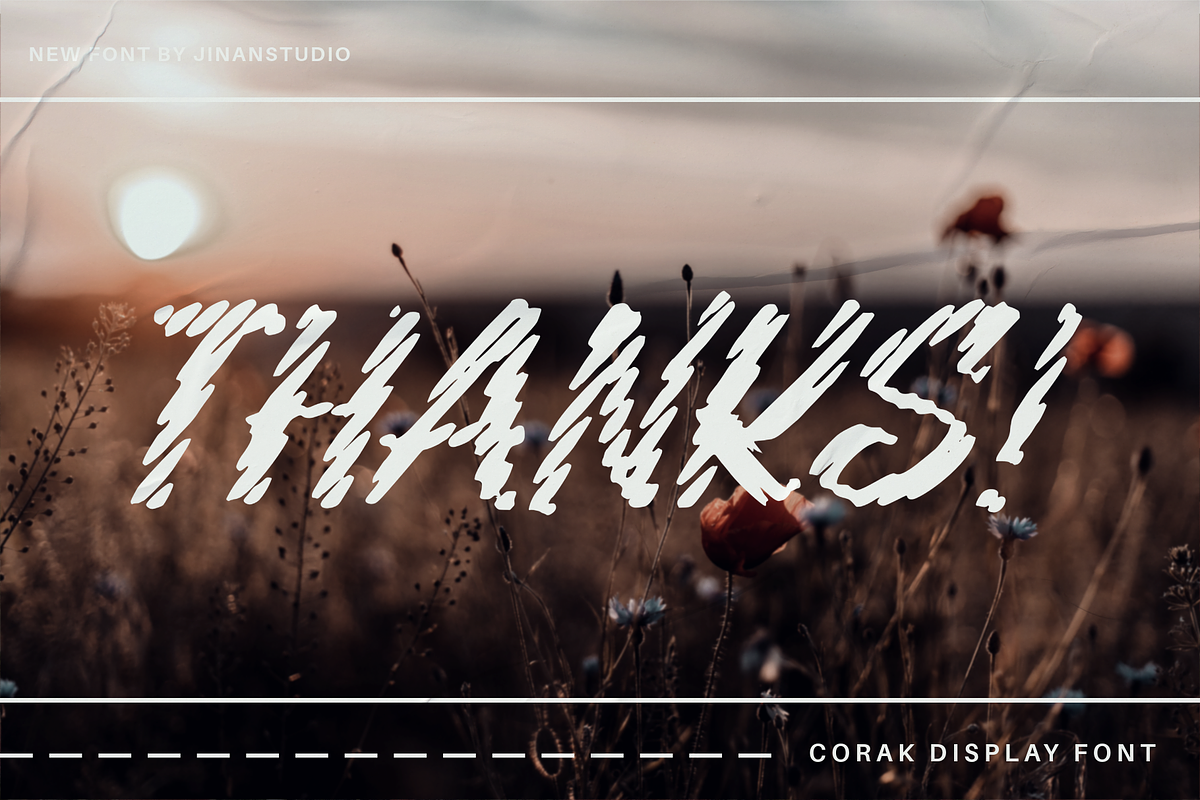 Corak - Display Sign Painting Font, a Handwritten Font by Ainun Jinan (Photo 8 of 8)