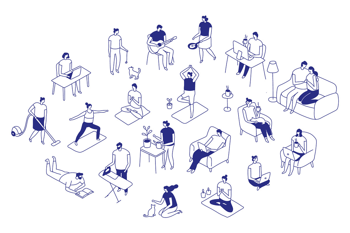 150+ Isometric Line People Set, a Person Illustration by Vector_Art (Photo 7 of 16)