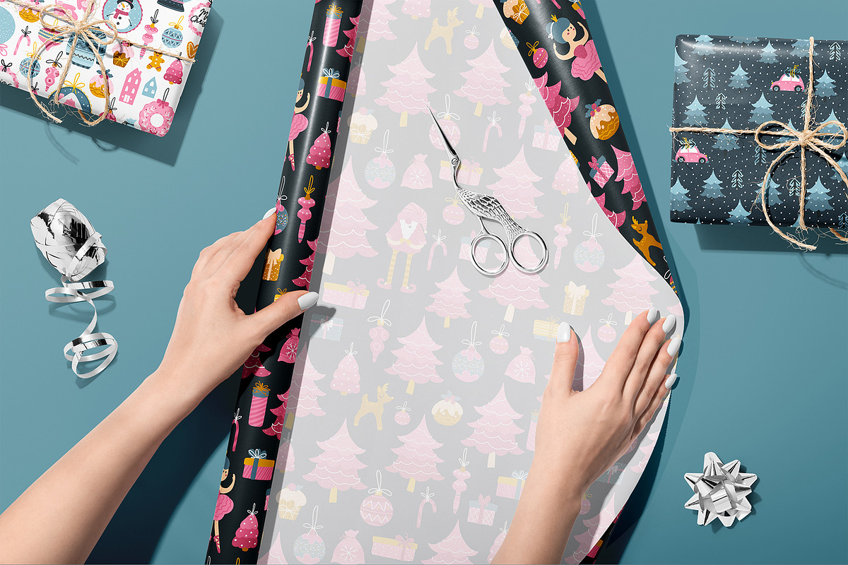 Pink christmas collection, an Object Illustration by Svitlana Kharchuk (Photo 7 of 12)