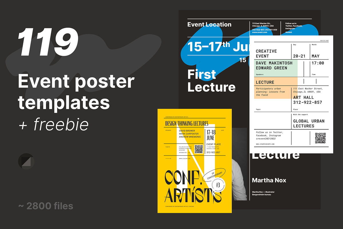 Event Poster Bundle + Freebie, a Flyer Template by EDT.Graphics (Photo 1 of 54)