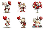 Whimsical birthday clipart birthday, an Illustration by CreationArt (Thumbnail 4 of 5)
