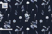 Gwinnett | Indigo | Botanical set, a Decorative Illustration by Karma (Thumbnail 7 of 16)