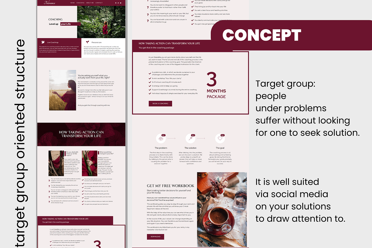 Feminine Wordpress Template Purple, a WordPress Template by myvisuell.de Webdesign (Photo 3 of 9)