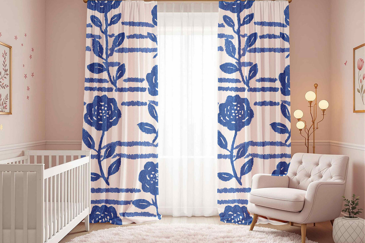 Cottagecore farmhouse Blue Patterns, a Pattern Graphic by Pattern Whimsy (Photo 8 of 8)
