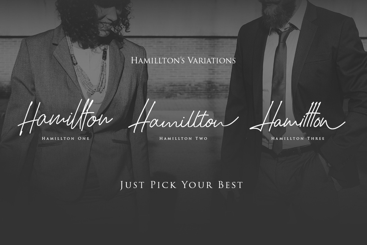 Hamillton Script Font preview 4